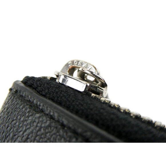 Coach Signature Black Smoke Bird Print Zip Around Accordion Wallet F23400 - Picture 13 of 13